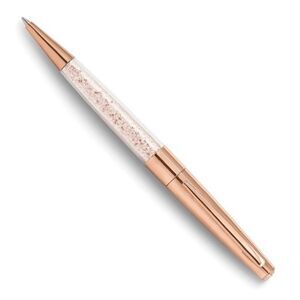 Collectible Rose Tone Ballpoint Pen with Crystals